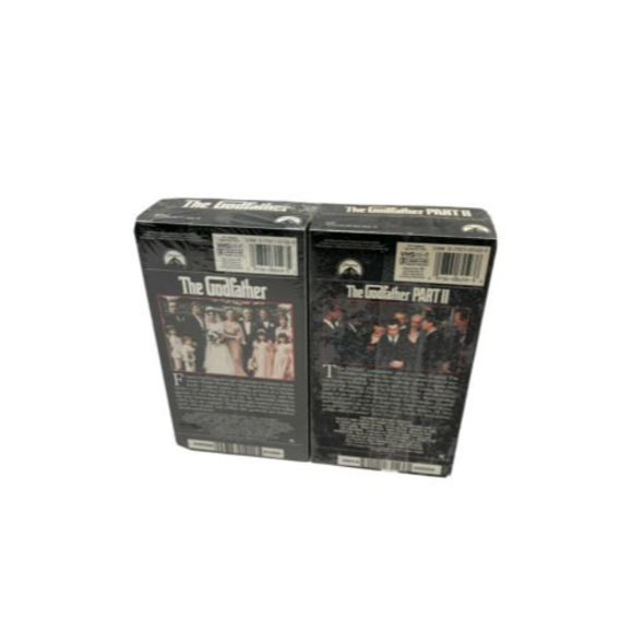 The Godfather Part 1 & 2 VHS Release 8049 8459 NEW & Sealed Watermarked HTF - Picture 2 of 6